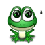 Emoticone animal grenouille