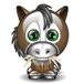 Emoticone animal cheval
