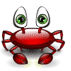 Emoticone animal crabe