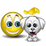 Emoticone animal chien