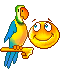 Smiley animal perroquet