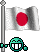 Smiley drapeau pays Japon