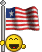 Smiley drapeau pays USA Etats-Unis