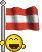 Smiley drapeau pays Autriche