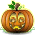 Emoticone halloween citrouille Jack O Lantern