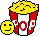 Smiley nourriture popcorn